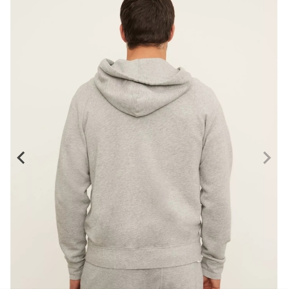 Vince French Terry Full Zip Hoodie Raglan Sleeve Front Pockets Size XL - Picture 3 of 11